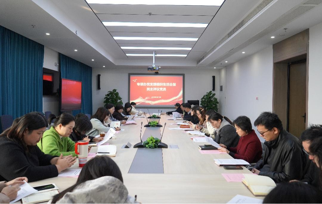 专项办党支部召开组织生活会